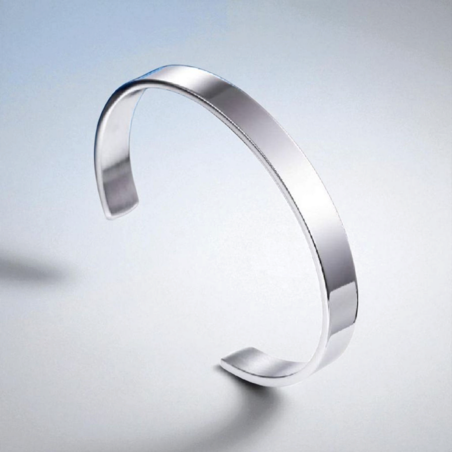 Personalized Silver Bracelet – Stylish Engraved Kada for Unisex
